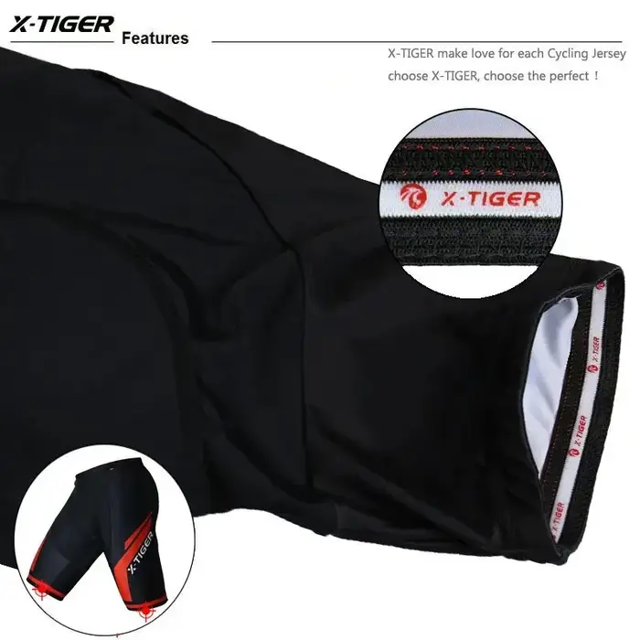 X-TIGER Cyclisme Shorts Hommes Gel Pad Vélo Vêtements VTT Vélo De Route Pantalon Anti-ald Jambe Poig