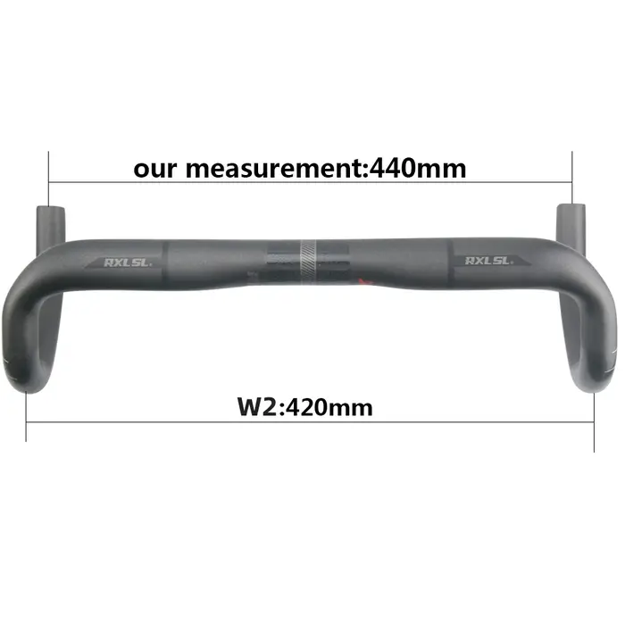 RXL SL 31.8mm barre de chute en carbone guidon de vélo de route 380/400/420/440mm UD mat routage externe barres de