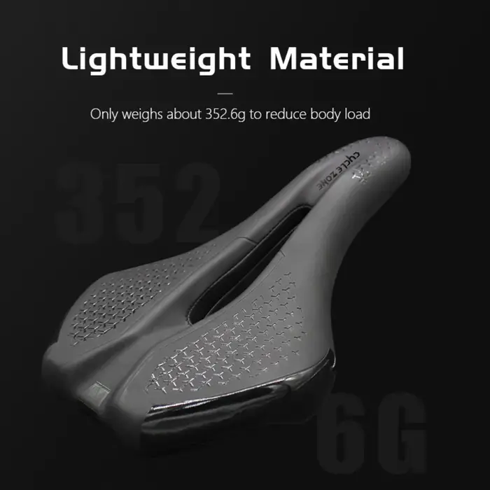 Selle de vélo antichoc en cuir PU respirant creux