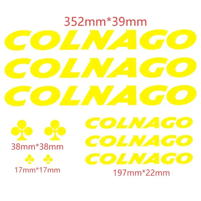 Autocollants de tailles personnalisables pour cadre de vélo