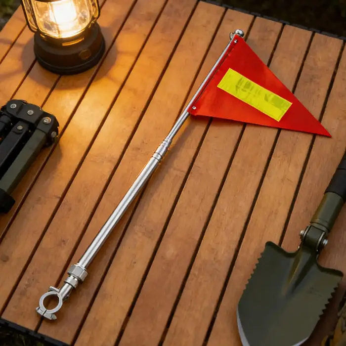 Drapeau de vélo rétractable