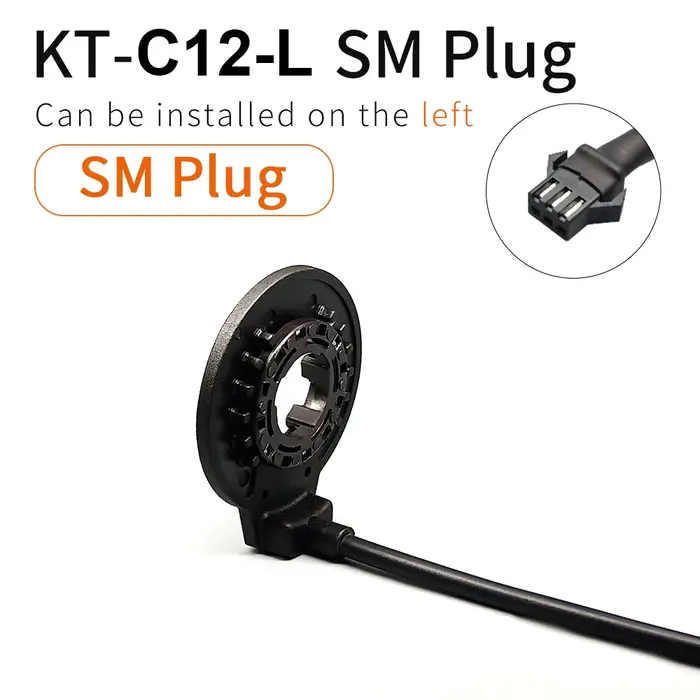 Ebike côté gauche PAS capteur C12L 12 signaux pédale 24V36V48V Kit de Conversion de vélo électrique 