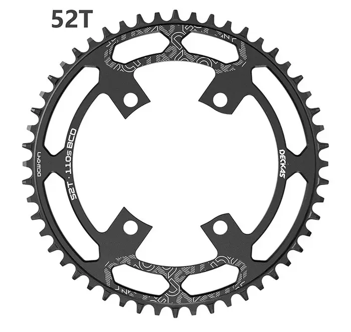 DECKAS – plateau étroit et large pour vélo de route à 4 griffes
