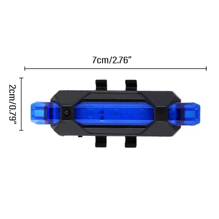 Feu arrière vélo étanche, feu arrière LED rechargeable par USB, feu stop 24BD