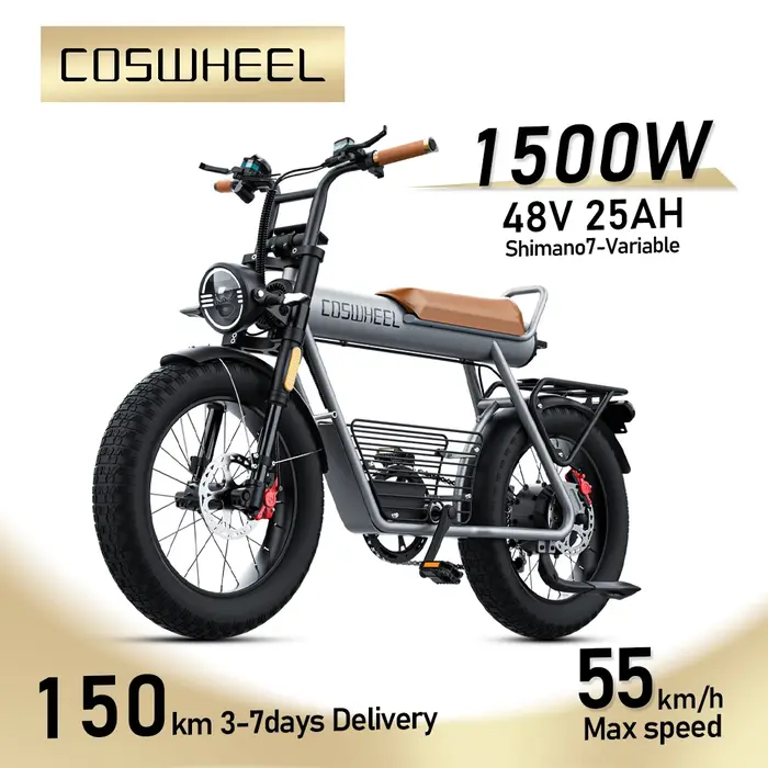Vélo électrique fatbike pour adultes, 20 pouces, 48V, 25Ah, batterie perfecemballages