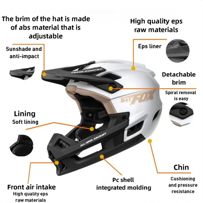 Casque de vélo de montagne intégral