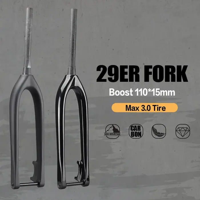 Fourche avant de vtt en fibre de carbone