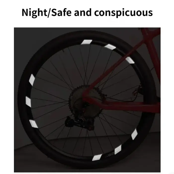 Autocollant réfléchissant pour rayons vélo route