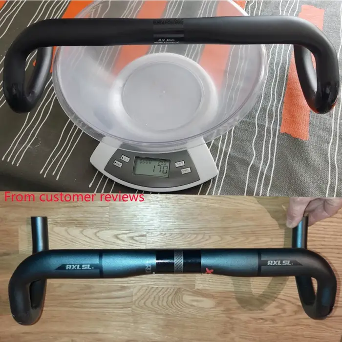 RXL SL 31.8mm barre de chute en carbone guidon de vélo de route 380/400/420/440mm UD mat routage externe barres de