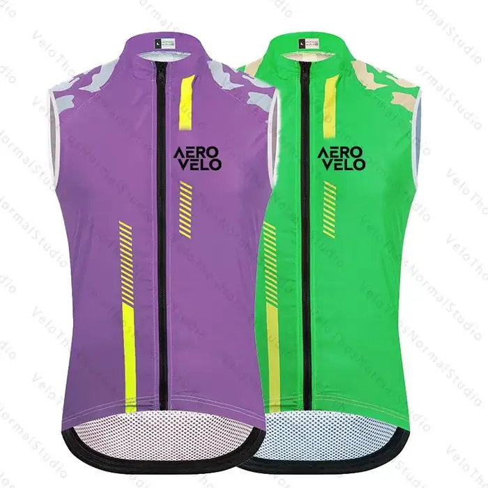 Gilet de cyclisme AERO VELO 2026 pour homme – Coupe-vent