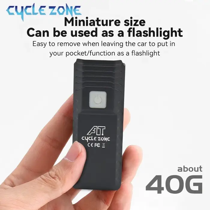 Ensemble de feux de vélo avant avec feu arrière LED feux de vélo rechargeables 3 Modes phare facile 