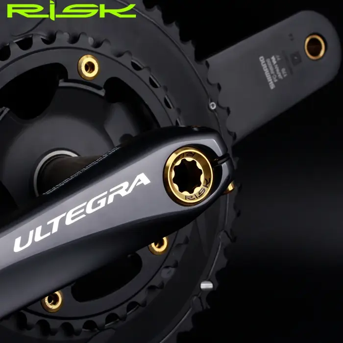 Risque M20x8mm vélo manivelle bras boulon titane montagne route vélo pédalier capuchon roue à chaîne pédalier vis BB axe vis