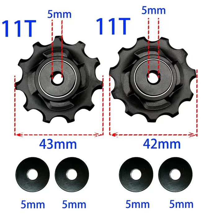 11T 9 10 vitesses vélo dérailleur arrière poulie roue vtt VTT roulement Jockey