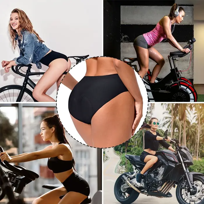 Sous-vêtements de vélo rembourrés 4D pour femmes