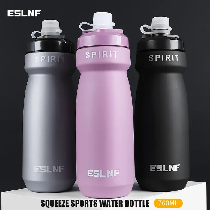 ESLNF Bouteille d'eau de vélo de grande capacité de 760 ml pour vélos de montagne et de route - Équipement de cyclisme portable
