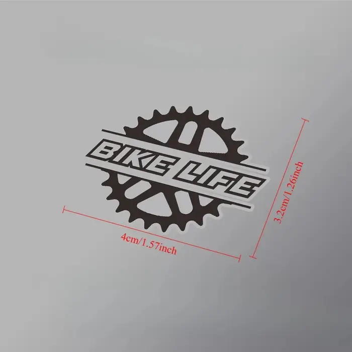 Autocollant décoratif en vinyle imperméable pour cadre de vélo