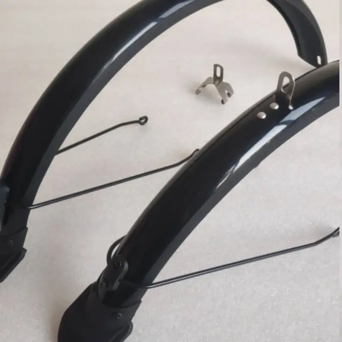 Ensemble de garde-boue pour vélo pliant de 20 pouces, protection contre l'eau, ensemble de garde-boue noir facile à installer, garde-boue pour vélo pour temps pluvieux