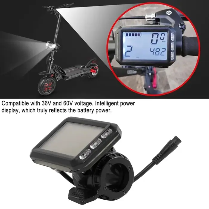 Afficheur LCD pour trottinette électrique 36V-60V