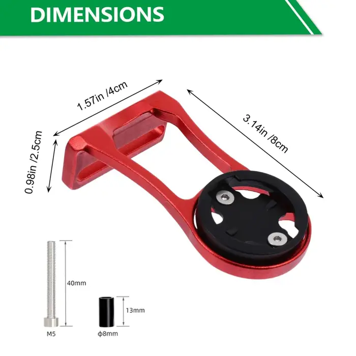 Support de guidon de vélo en alliage d'aluminium pour compteur de vitesse et fixation de phare