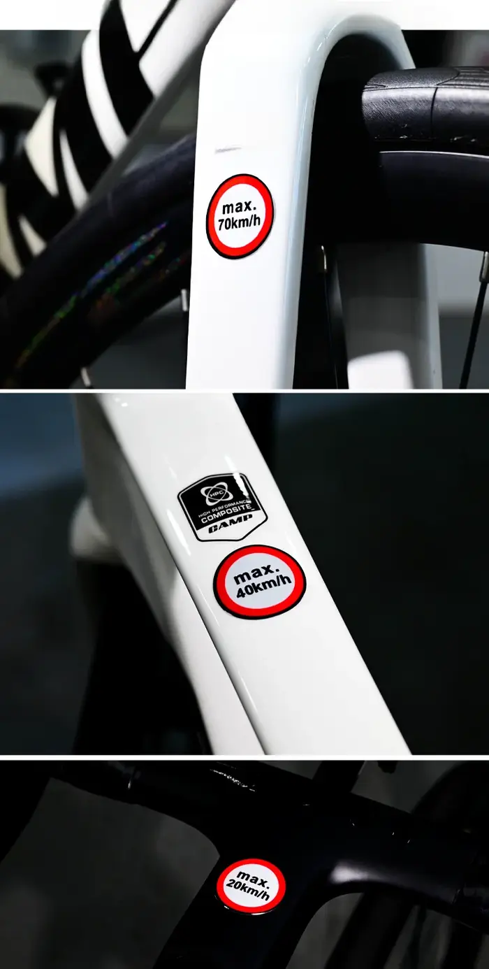 Pack d'autocollants de limite de vitesse transparent 4 pièces/ensemble