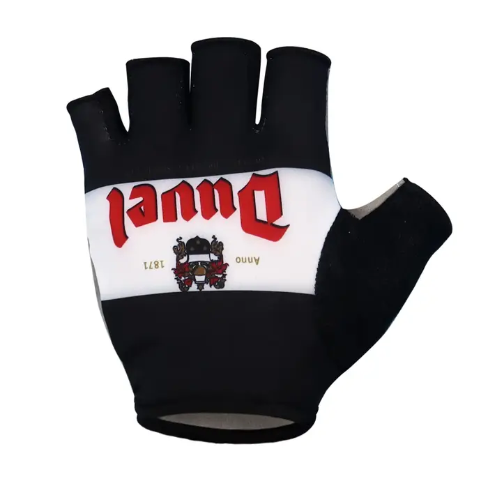 DUVEL-Gants de cyclisme classiques, demi-doigts courts, coussinets en gel antidérapants, respirants, sports de plein air, gants de vélo VTT, noir, rouge,