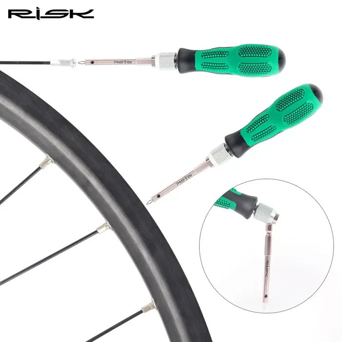 Risque outil d'installation de capuchon de rayon de vélo jeu de roues de jante de vélo capuchon de r