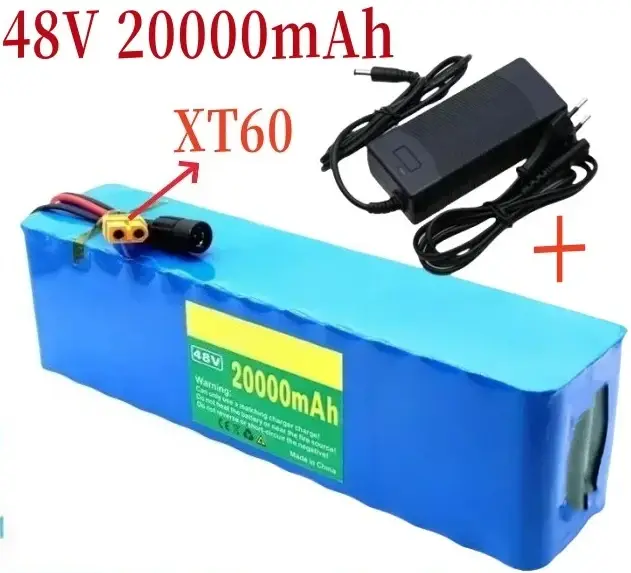 Nouveau 48v 20Ah 1000w 13S3P 20000mah batterie lithium-ion 54.6v