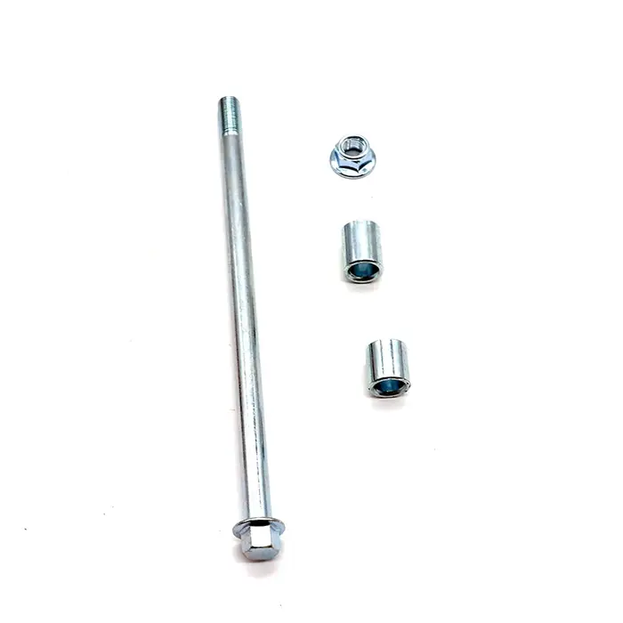 Essieu de roue de vélo de fosse de saleté M12 190mm-260mm pour roues de frein à tambour jantes moyeu 10 pouces 12 "14