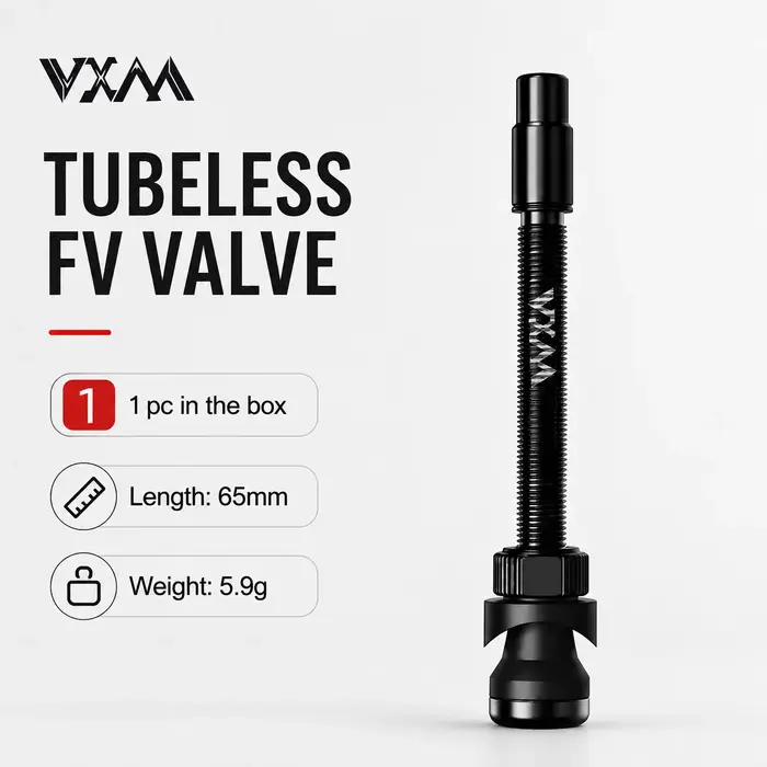 Valves tubeless VXM 45 65 85 mm en alliage d'aluminium