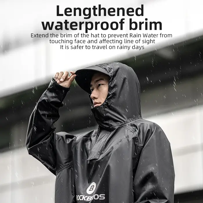 ROCKBROS Veste de cyclisme imperméable pour vélo poncho