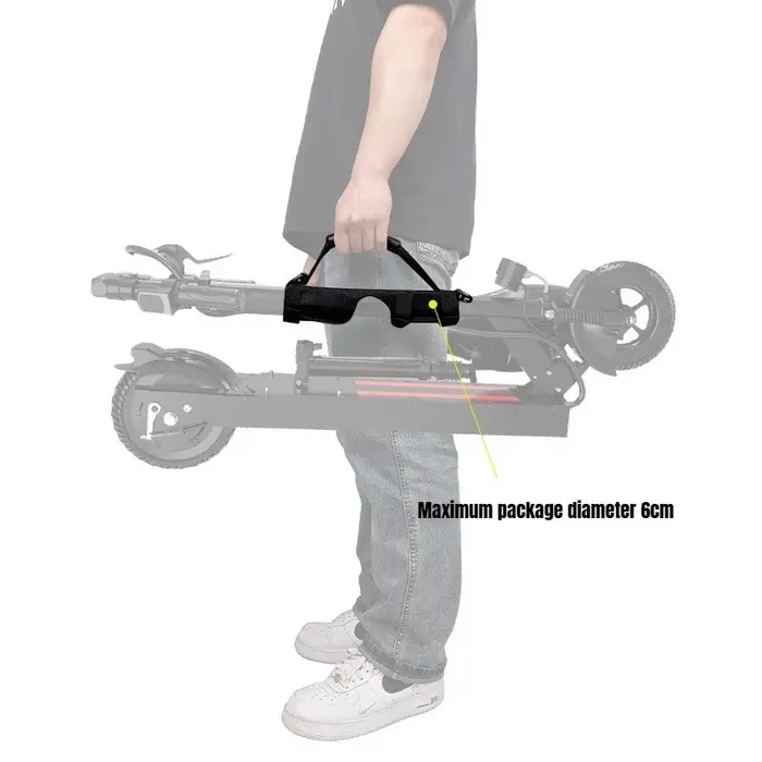 Sangle d'épaule pliable en polyester blanc réglable et durable pour accessoires de cyclisme Brompton transport urbain confortable