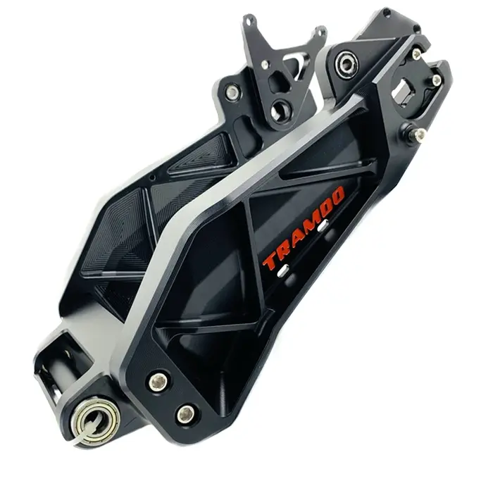 Cadre de moteur à fourche plate arrière solide pour scooter électrique, bras oscillant, tout CNC, al