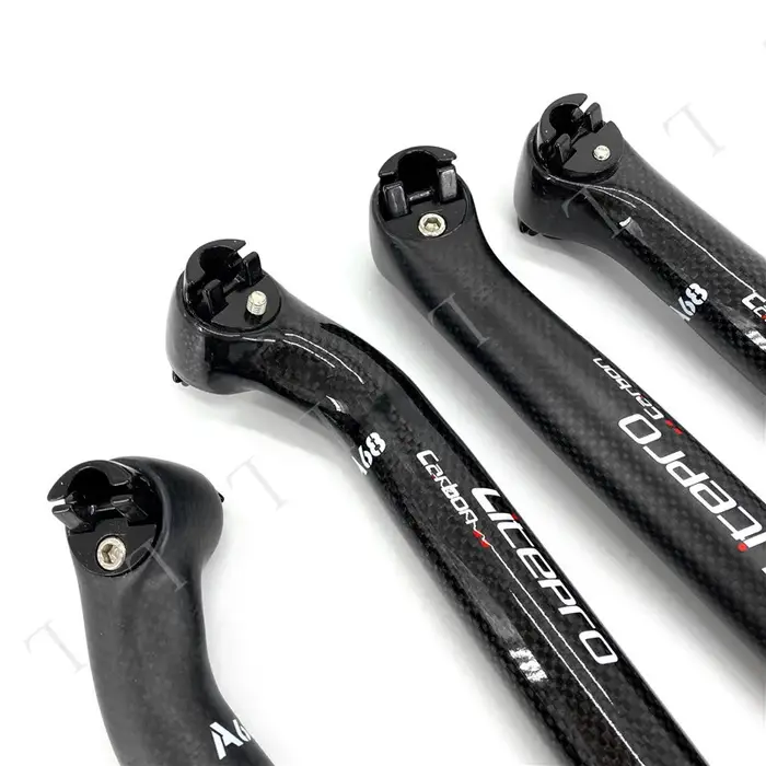 Litepro-Tige de dégager de vélo pliante en fibre de carbone, tige de dégager noire brillante, BYA412