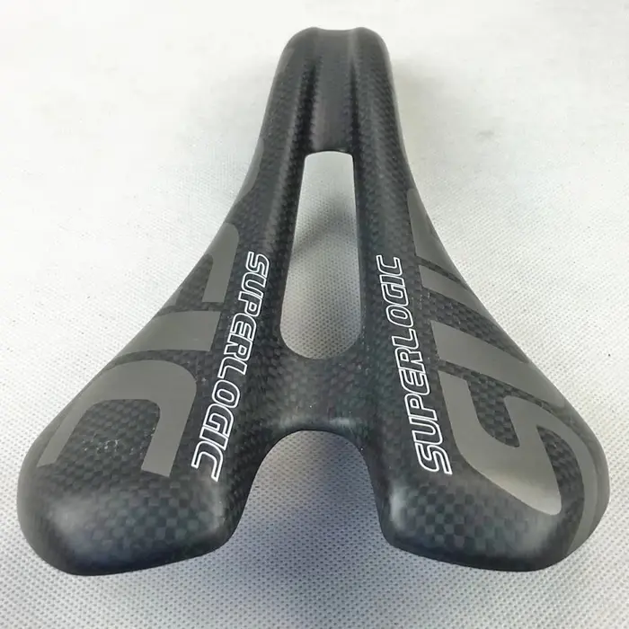 Selle de vélo de montagne superlogic en carbone avec rails en alliage de titane légère 166g pour homme VTT haute performance