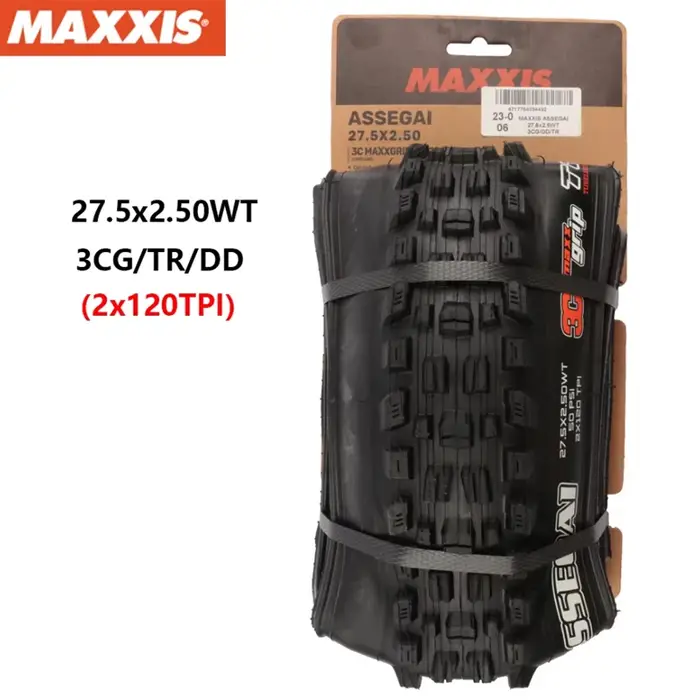 MAXXIS ASSEGAI pneus de vélo Anti-crevaison d'origine sans tube prêt EXO 27.5 29 pour toutes les conditions de descente enduro de sentier