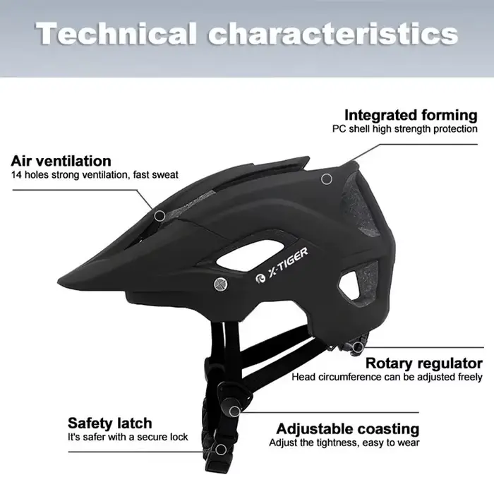 Casque de vélo X-TIGER Route de montagne d'expériences
