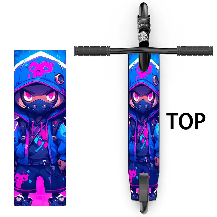 1 grand autocollant coloré et cool pour scooter