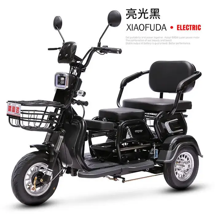 Adulte ménage personnes âgées handicapées mobilité Scooter 1200W Extra Large moteur 72V45AH135km Extra-longue durée de vie de la batterie Tricycle électrique