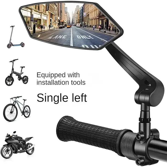 Rétroviseur de vélo, guidon rotatif réglable