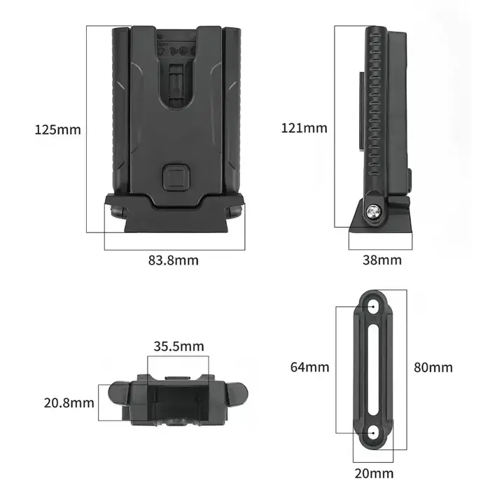 Support de stationnement latéral pour vélo, béquille arrière pratique à fixer sur le cadre pour vélo léger