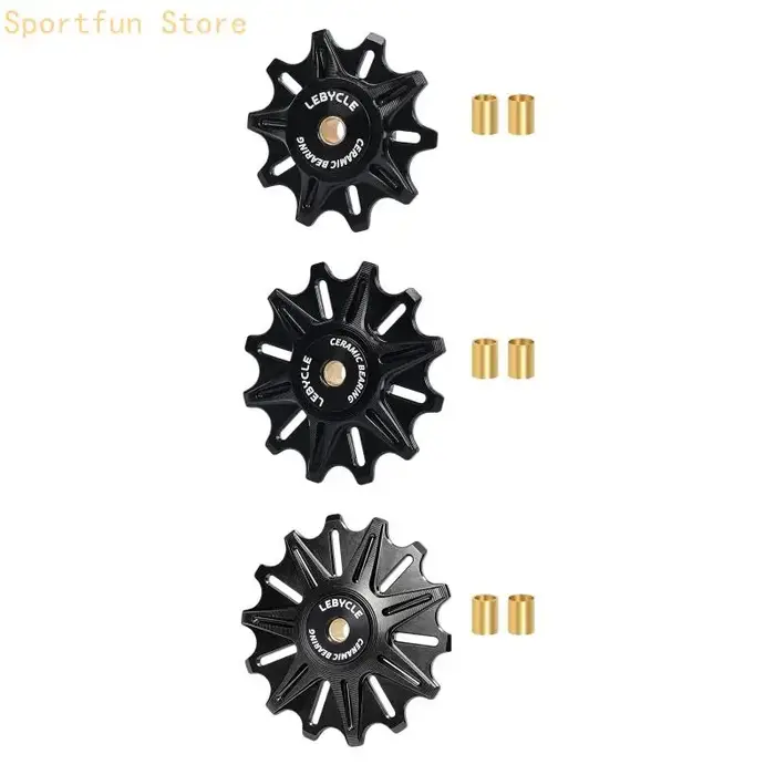 Roue Support chaîne pour l'entretien du vélo, coque métallique avec roulement en céramique forme dent étroite