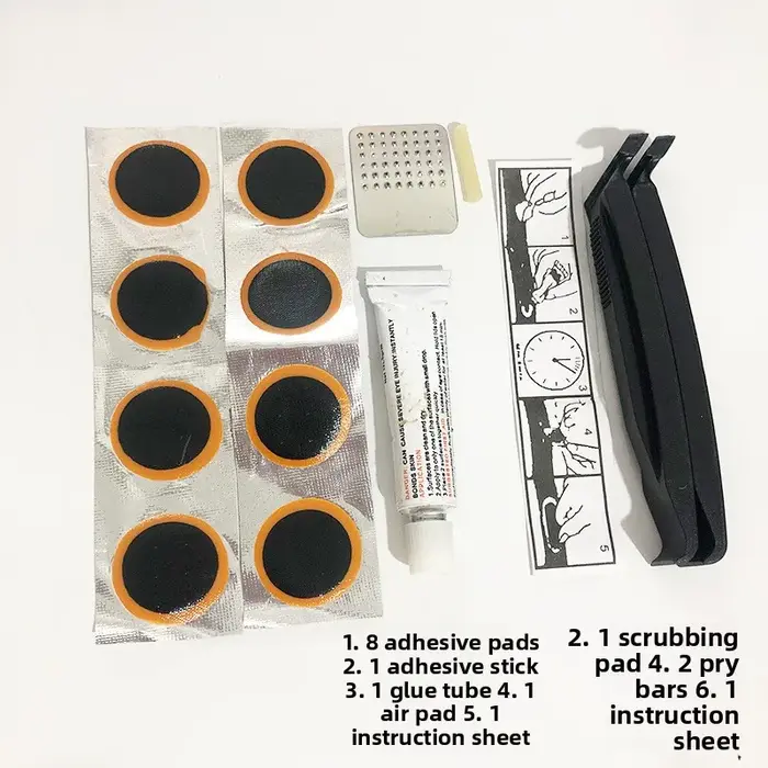 Kit d'outils de réparation de pneus de vélo Kqmei