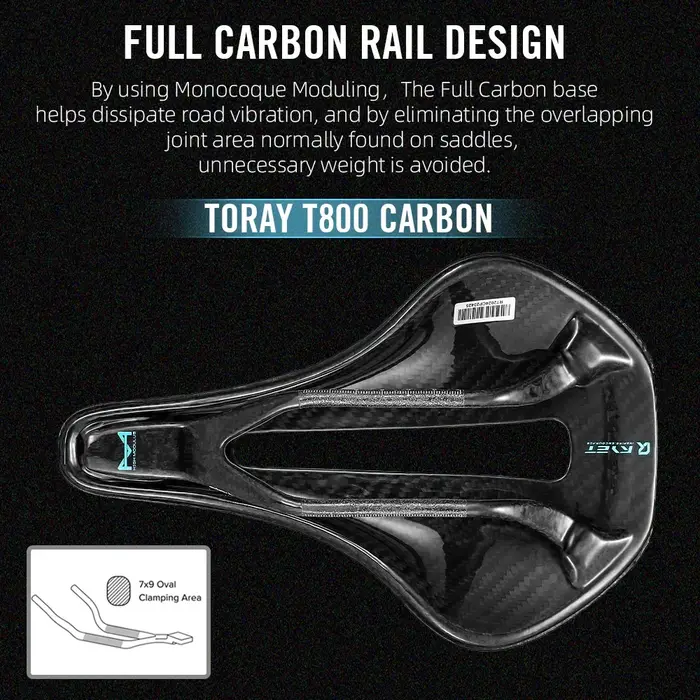 Selle de vélo entièrement en carbone