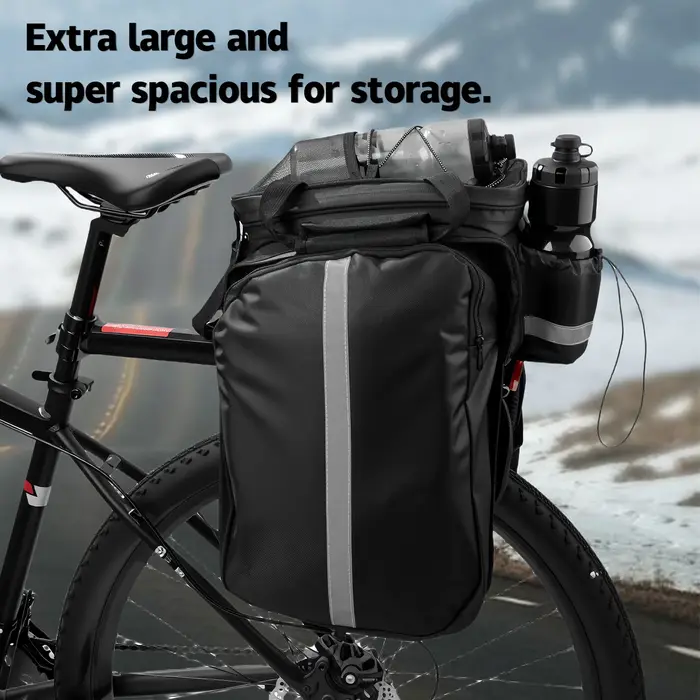OFFBONDAGE 20L Sacoche de Selle Arrière pour Vélo, Sacoches de Porte-Bagages VTT, Sacoche de Coffre,