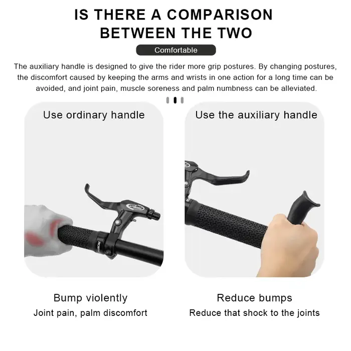 Poignées de guidon de vélo ergonomiques ultralégères