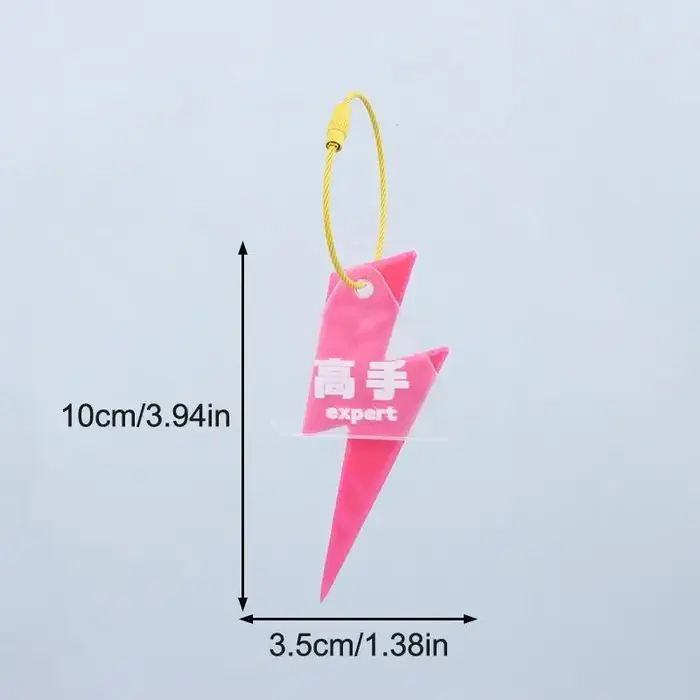 Pendentif réfléchissant pour vélo, avertissement de sécurité pour la conduite en extérieur, pendentif éclair haute visibilité, durable, universel pour vélo de route
