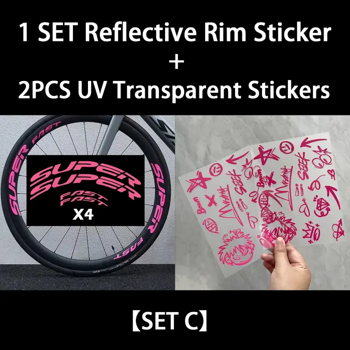Kit d'autocollants DIY pour vélo – Décoration en vinyle pour cadre
