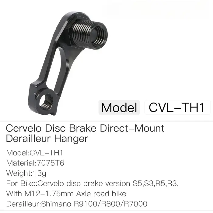 Support de dérailleur arrière compatible avec les vélos de route Pinarello