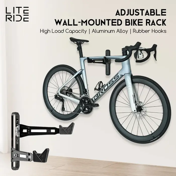 LITERIDE – support mural pour vélo de route et vtt