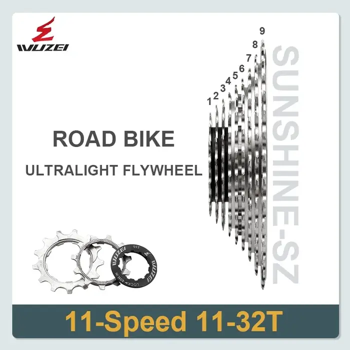 WUZEI SL CNC vélo de route 12/11S roue libre ultralégère 11-28/32/34/36T